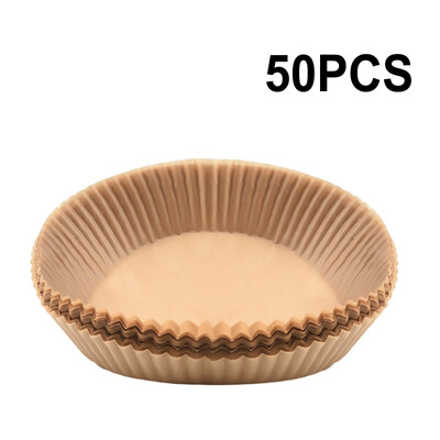 50/100 vnt vienkartinė maistinė orkaitė Speciali silikono aliejaus popierinė oro gruzdintuvė, skirta kepimui.