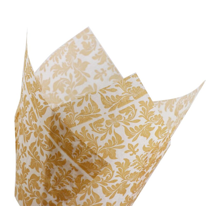 100db tulipános cupcake betét sütőpoharak Muffin sütőbetét Zsírálló papír cupcake csomagolás esküvői születésnapi partira