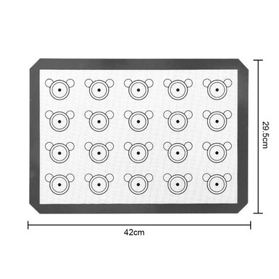 JCD silikoninis makaroninis kepimo kilimėlis maistui tinkamos keptuvės makaroninės tešlos sausainių gamyba, profesionalus nelipnus minkymo kilimėlis