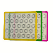 Silikoninis kepimo kilimėlis – daugkartinio naudojimo orkaitės kepimo padėklas – Can Bbtain 3 spalvų nelipnus Greitai, paprastas ir lengvai valomas kepinių sausainiai Dovanos