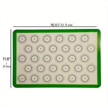 Силиконова подложка за печене - Тава за печене във фурна за многократна употреба - Може да съдържа 3 цвята Незалепващо бързо, просто и лесно за почистване Печене на бисквитки Подаръци