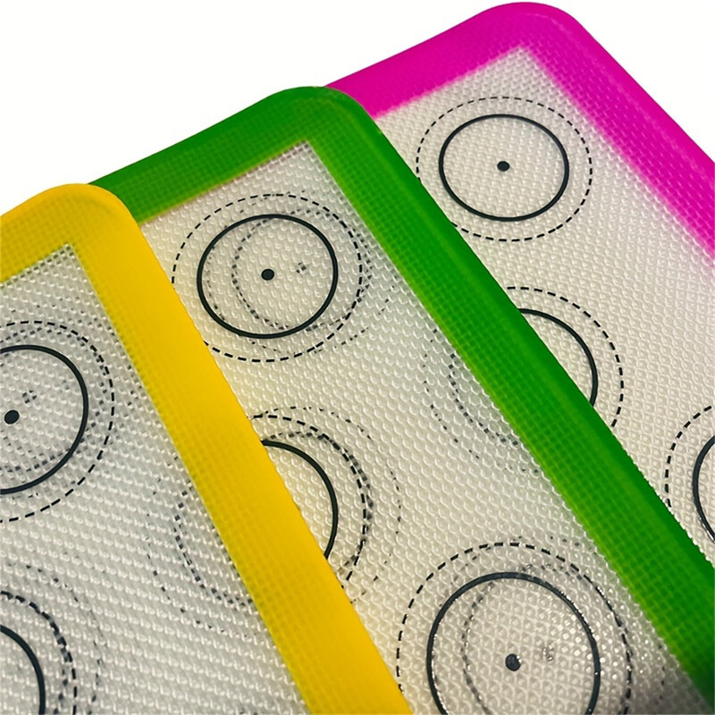 Silikoninis kepimo kilimėlis – daugkartinio naudojimo orkaitės kepimo padėklas – Can Bbtain 3 spalvų nelipnus Greitai, paprastas ir lengvai valomas kepinių sausainiai Dovanos