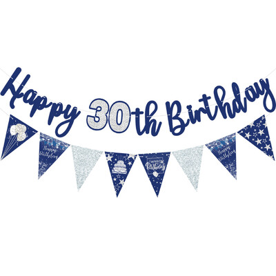 Boldog 30. 40. 50. 60. születésnapot Banner Zászlók Party Photobooth Kellékek Hátterek Dekoráció Felnőtt 30 40 50 60 éves évforduló