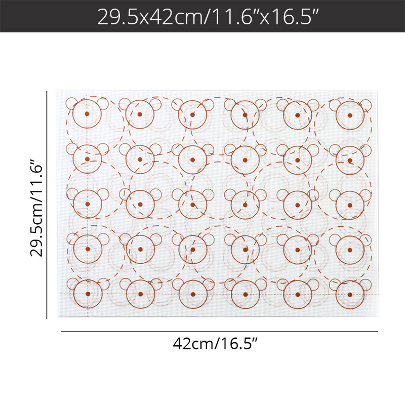 Silikoninis „Macaron“ kepimo kilimėlis, nepridegantis sausainių padėklas Dvipusis orkaitės įkloto padėklas kepimo skarda, kočiojama tešlos kilimėlis, miltų padas