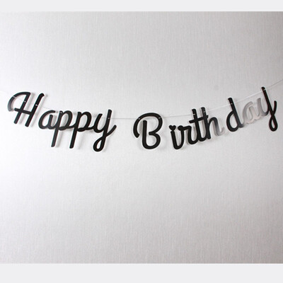 Levél HAPPY 30 100 NAP Születésnap Babazuhany buli kellékek Karton zászló Függő Zászló Öltöztető Háttér fali dekoráció