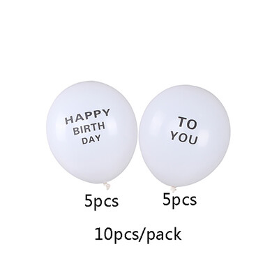 Boldog születésnapot dekoráció nátronpapír transzparens fehér léggömb dekoráció születésnapi parti sármány füzér baba zuhany kellékek