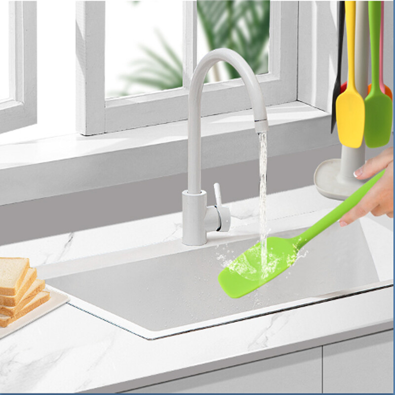 21 cm-es szilikon spatula Krém spatula Magas hőmérsékletnek ellenálló tapadásmentes kanál Konyhai sütéshez kellékek és eszközök