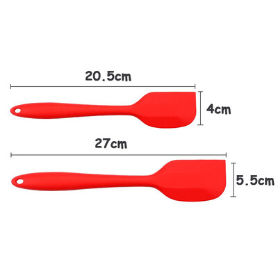 2db szilikon spatula készlet sütemény vajas krém spatula tészta keverő eszköz tapadásmentes tortasütő kaparó csokoládé kenő simító