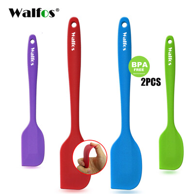 WALFOS 2 DB kiváló minőségű szilikon spatula szett Cook Non Stick Vajas Sütemény Kaparó Konyhai Sütőlapát Ingyenes szállítás