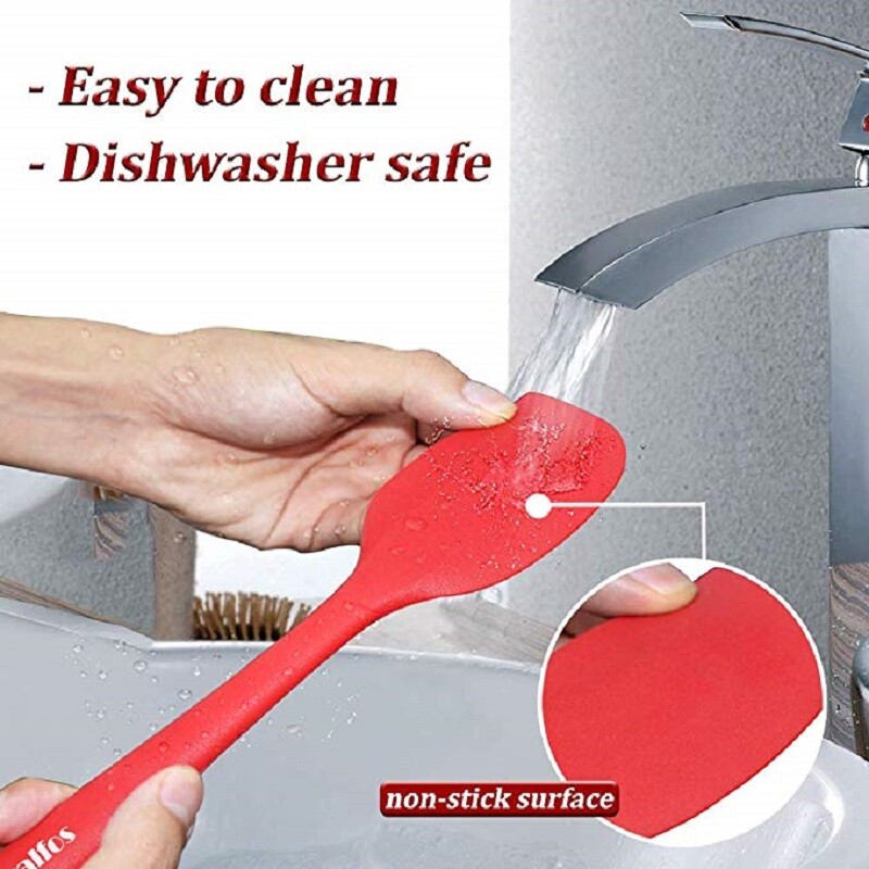 WALFOS 2 DB kiváló minőségű szilikon spatula szett Cook Non Stick Vajas Sütemény Kaparó Konyhai Sütőlapát Ingyenes szállítás