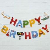 Μεταφορά με αεροπλάνο Κάρτα γενεθλίων πανό για τούρτα με αεροπλάνο Διακοσμητικό πάρτι για τούρτα με αεροπλάνο Διακόσμηση πανό για παιδιά Boy Baby shower