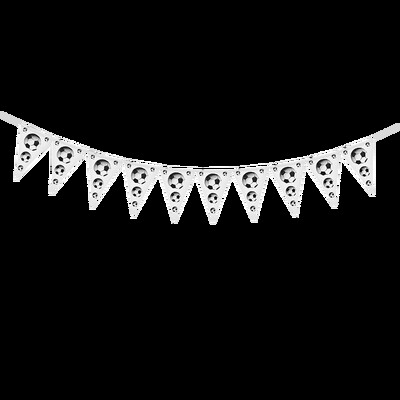 1db Football Foci születésnapi parti dekoráció zászlóhúzó Foci Boldog születésnapot Papír szalagos parti kellékek