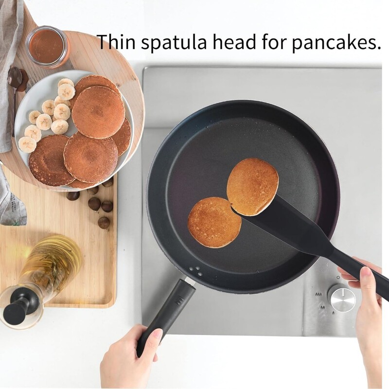 1 db szilikon spatula tojás omlett Crepe Brownie vékony gumi spatula készlet tapadásmentes edényekhez