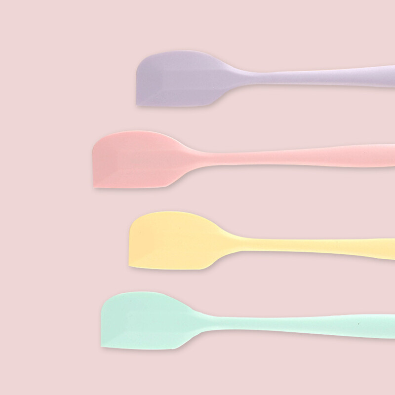 Nagy és kicsi integrált szilikon kaparó, magas hőmérsékletnek ellenálló krémes torta spatula konyhai sütőeszköz