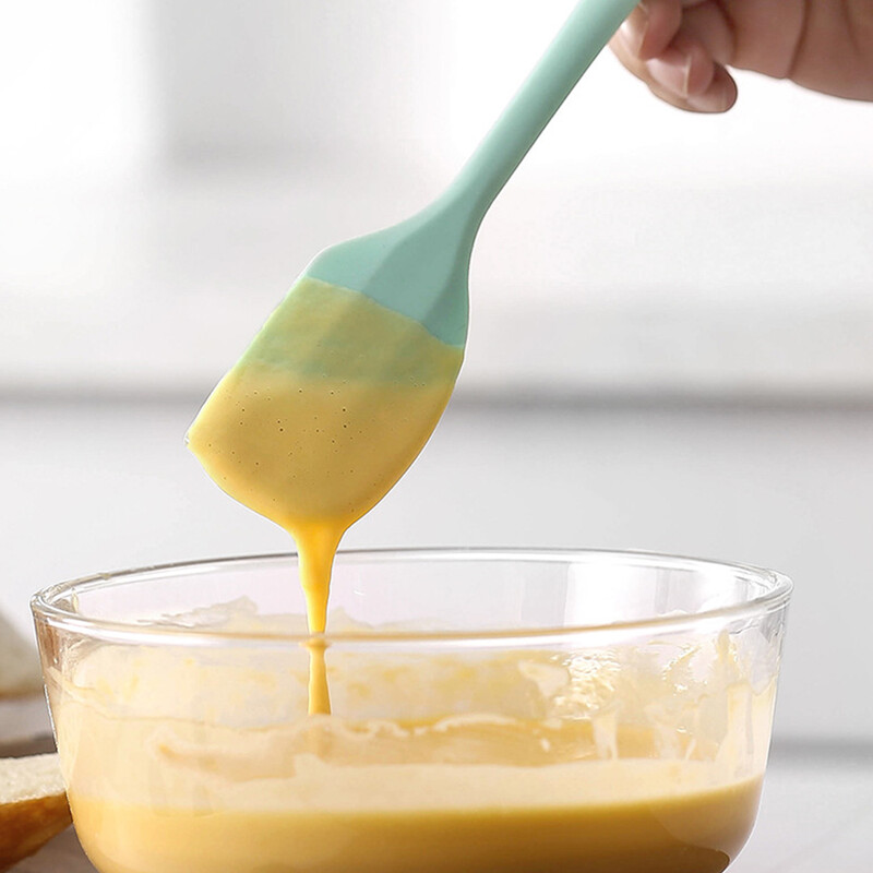 Nagy és kicsi integrált szilikon kaparó, magas hőmérsékletnek ellenálló krémes torta spatula konyhai sütőeszköz