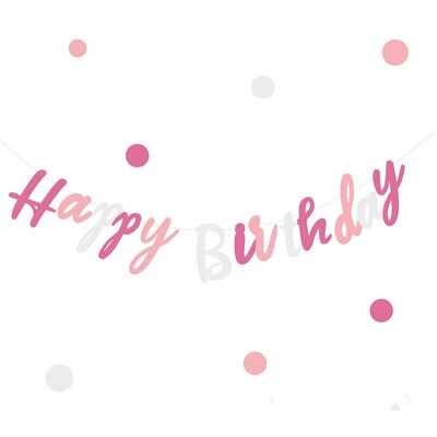 Első születésnapi fiú lány parti rózsa arany Boldog születésnapot zászló dekoráció felnőtt gyerekeknek baba első egyéves konfetti füzér kellékek