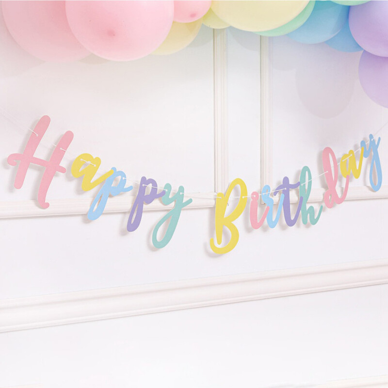 Első születésnapi fiú lány parti rózsa arany Boldog születésnapot zászló dekoráció felnőtt gyerekeknek baba első egyéves konfetti füzér kellékek