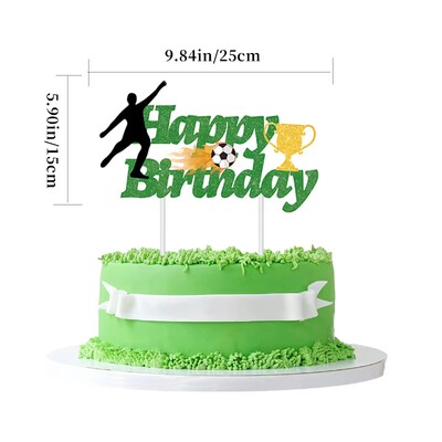 Labdarúgás Boldog születésnapot Papír Banner Füzérek Iskola Sport Foci téma Gyerekek Fiú Születésnapi Party Sármány Zászló Babazuhany kellék