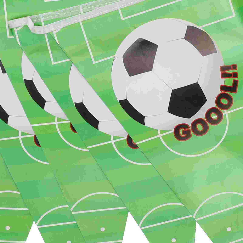 Autódíszek Futball Foci téma Bunting Banner Garland Plate Party Születésnap