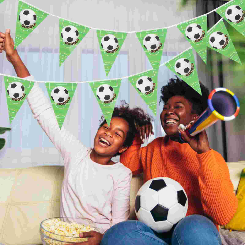 Autódíszek Futball Foci téma Bunting Banner Garland Plate Party Születésnap