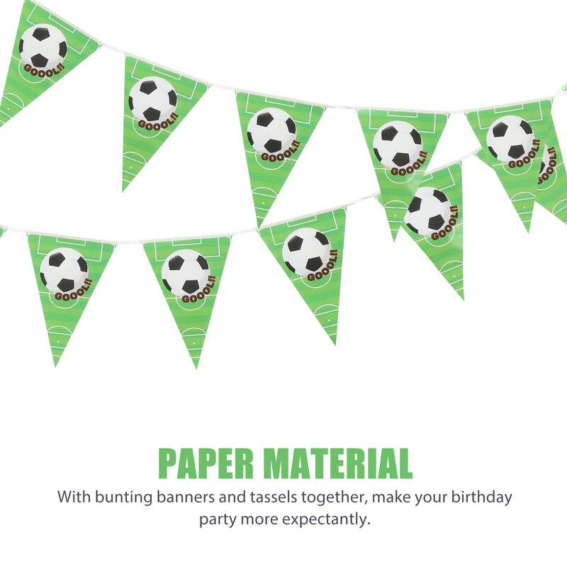 Autódíszek Futball Foci téma Bunting Banner Garland Plate Party Születésnap