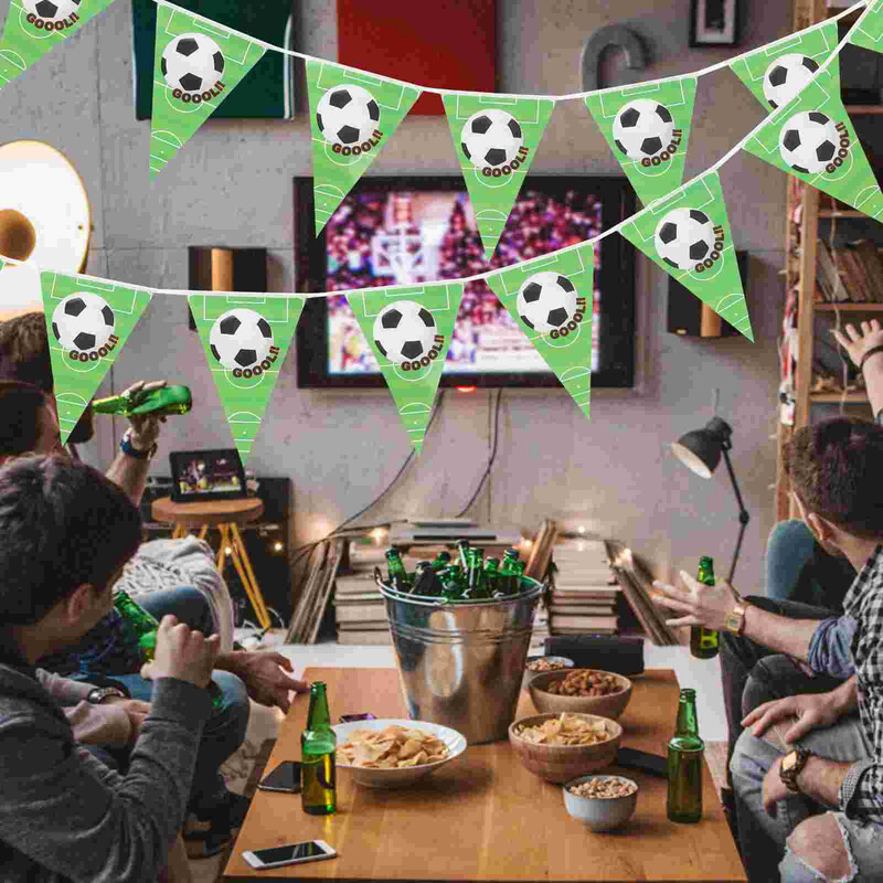Autódíszek Futball Foci téma Bunting Banner Garland Plate Party Születésnap