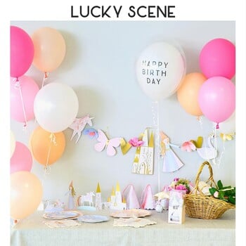 Στολισμός γάμου Flag Baby Birthday Party Banner Ins Unicorn Castle Princess Party Banner Baby Shower Decoration S00892