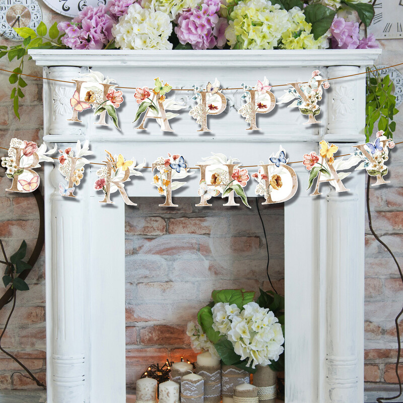 Sweet Butterfly Daudz laimes dzimšanas dienā Reklāmkaroga salmu spirāles virpulis bērniem Meiteņu dzimšanas dienas ballītes noformējums kāzu bērnu dušas piederumi