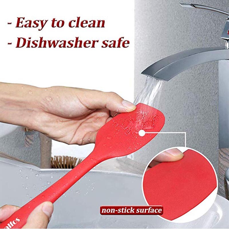 Walfos tortavaj spatula kanál élelmiszer minőségű szilikon keverőkanalak főzőedények tapadásmentes sütőlapát Konyhai eszközök