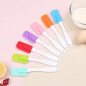 Kis szilikon hasított spatula lekvár kenhető spatula krém vaj spatula tortasütő eszköz Konyhai kiegészítők