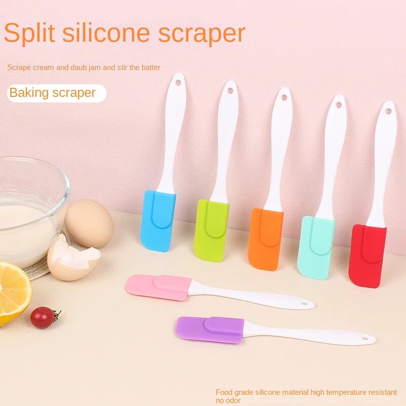 Kis szilikon hasított spatula lekvár kenhető spatula krém vaj spatula tortasütő eszköz Konyhai kiegészítők