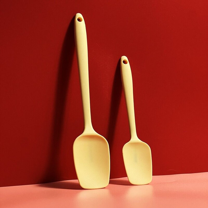 Krējuma kūka Silikona cepšanas lāpstiņa skrāpis Nepiedegošs virtuves sviests konditorejas izstrādājumu blenderi salātu maisītājs mīklas pīrāgi gatavošanas rīki