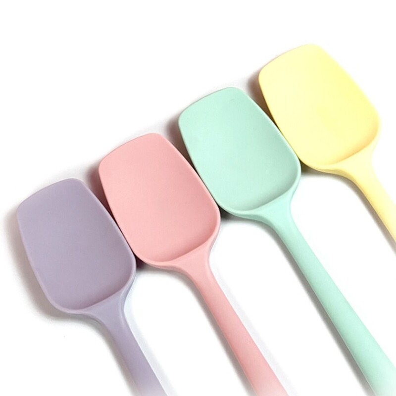 Krējuma kūka Silikona cepšanas lāpstiņa skrāpis Nepiedegošs virtuves sviests konditorejas izstrādājumu blenderi salātu maisītājs mīklas pīrāgi gatavošanas rīki