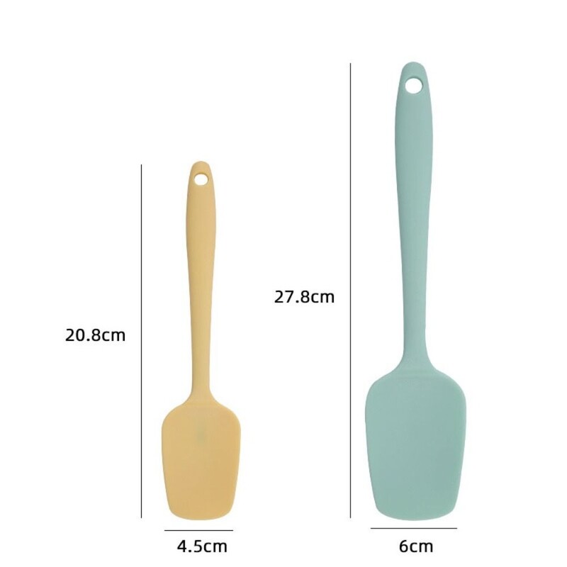 Krējuma kūka Silikona cepšanas lāpstiņa skrāpis Nepiedegošs virtuves sviests konditorejas izstrādājumu blenderi salātu maisītājs mīklas pīrāgi gatavošanas rīki
