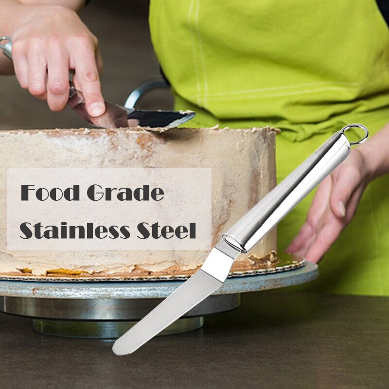 Nerūsējošā tērauda sviesta kūkas krējuma nazis lāpstiņa kūkai gludāka glazūra glazūra smērviela konditorejas izstrādājumi virtuves sīkrīki dekorēšanas rīks