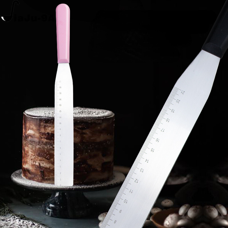 6/8/10 hüvelykes rozsdamentes acél torta spatula vajkrém cukormáz fagyos kés simító konyhai sütemény torta díszítő eszközök