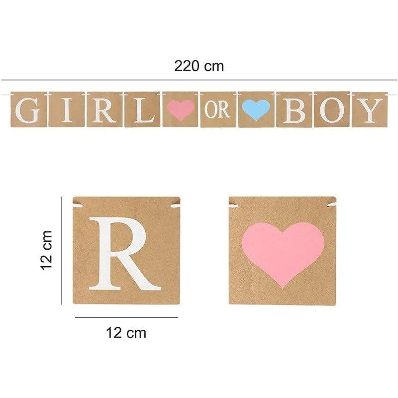 1 szett fiú vagy lány nátronpapír függő sármány szalaghirdetés Neme felfedő füzér az 1. születésnapi babazuhany parti dekorációhoz