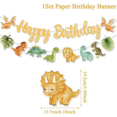 Állatszalagos dzsungel szafari Boldog születésnapi parti díszek gyerekeknek Vad egy születésnapi dekoráció Akasztófüzér parti kellékek
