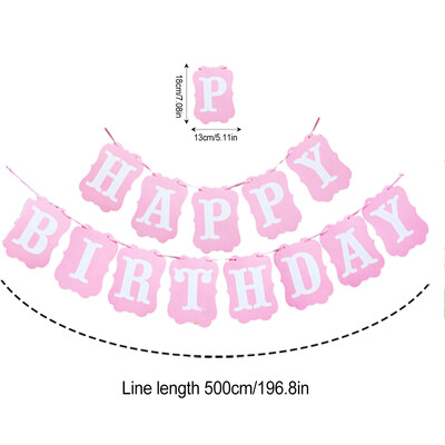 Új boldog születésnapi dekoráció Születésnapi parti sármány Füzér Babazuhany kellékek Boldog születésnapot Banner dekoráció