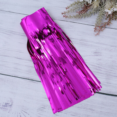 30 x 300 cm-es fólia rojtos füzér, fém talmi szalagok, felakasztott szalaghirdetések felvonuláshoz, születésnapi esküvői karácsonyi parti dekorációhoz