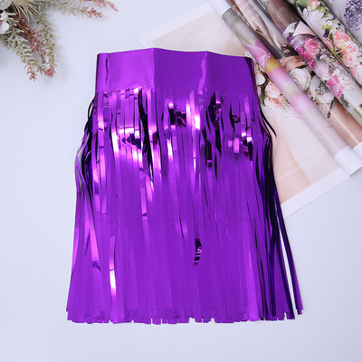 30 x 300 cm-es fólia rojtos füzér, fém talmi szalagok, felakasztott szalaghirdetések felvonuláshoz, születésnapi esküvői karácsonyi parti dekorációhoz