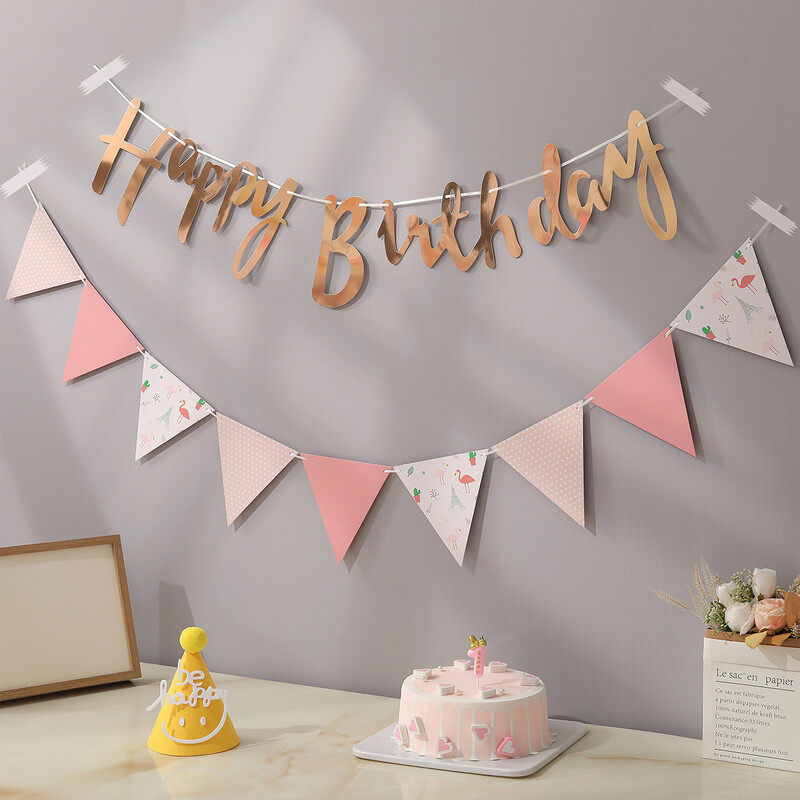 Boldog születésnapot Daisy Bunting party dekoráció sármány háttér fali dekoráció