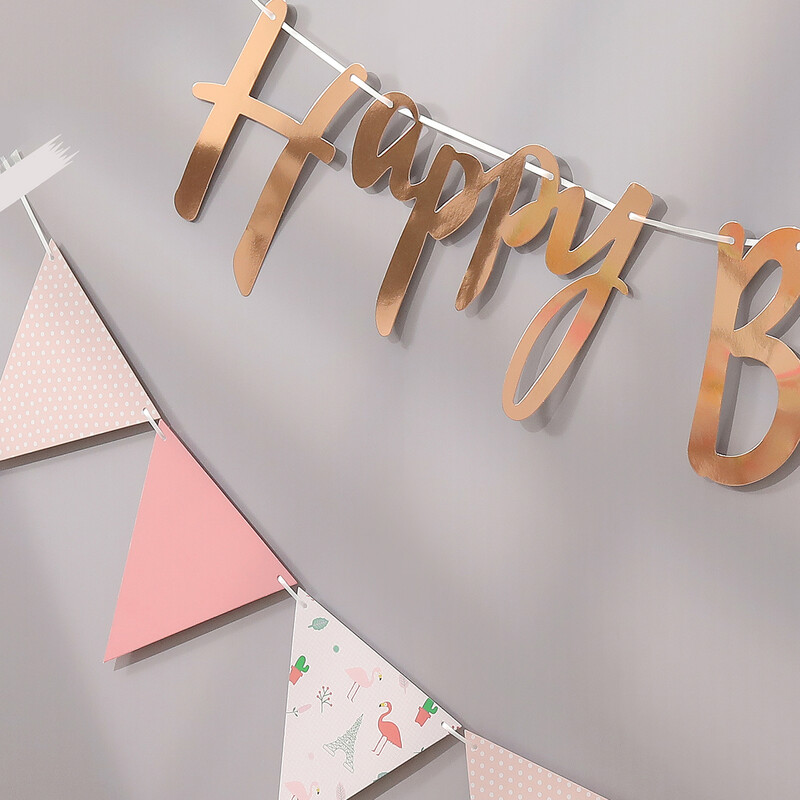 Boldog születésnapot Daisy Bunting party dekoráció sármány háttér fali dekoráció