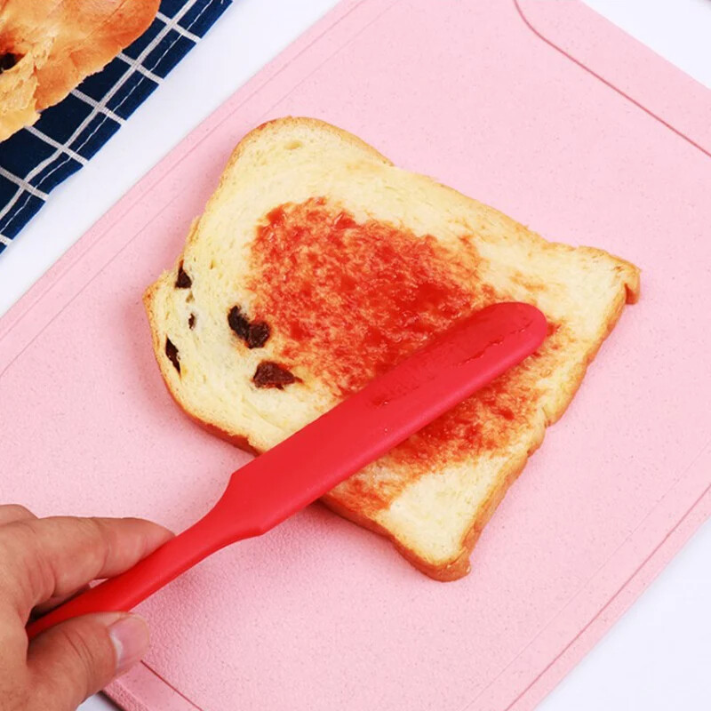 Nelipnus sviestinis pyragas Kremas Maišymas Tešla Scaraper karščiui atspari ilga rankena silikoninė mentelė Kepimo įrankiai Virtuvės įrankiai Ploni