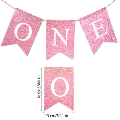 1. születésnapi buli etetőszék szalagszalag Füzér baba első születésnapi zsákvászon zászló Gyerekek egyéves születésnapi parti akasztós dekoráció