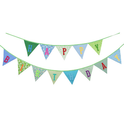 Boldog Születésnapi Party Banner Dekor Zászlók Szövet sármány Fotó Kellék Háttér Zászlók Babazuhany Gyerekfüzér