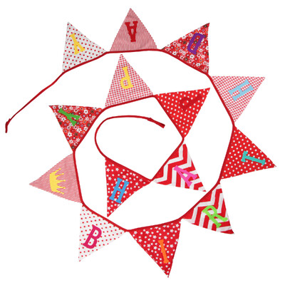 Boldog Születésnapi Party Banner Dekor Zászlók Szövet sármány Fotó Kellék Háttér Zászlók Babazuhany Gyerekfüzér