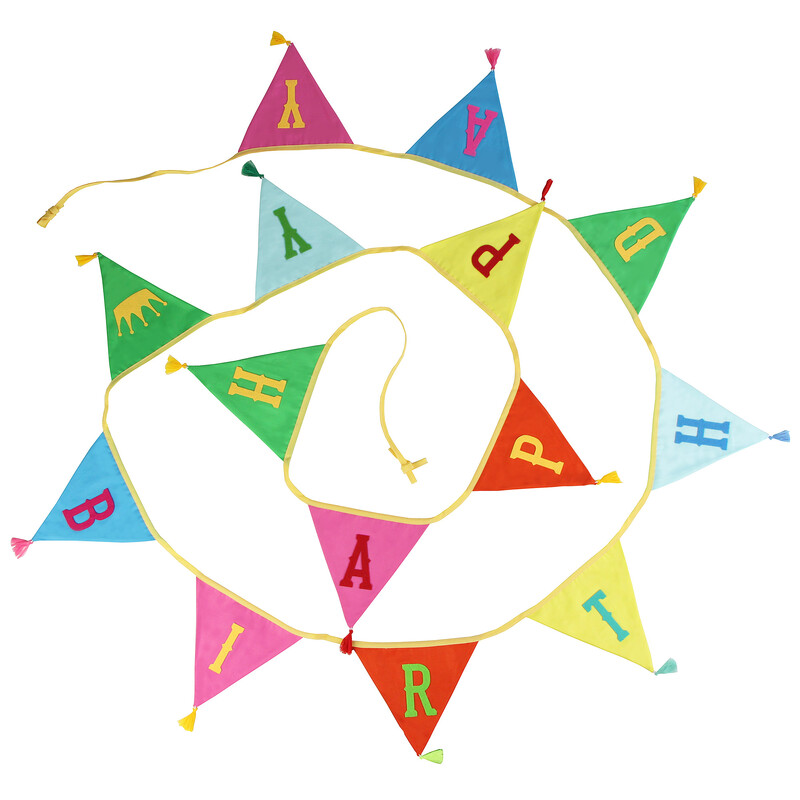 Boldog Születésnapi Party Banner Dekor Zászlók Szövet sármány Fotó Kellék Háttér Zászlók Babazuhany Gyerekfüzér