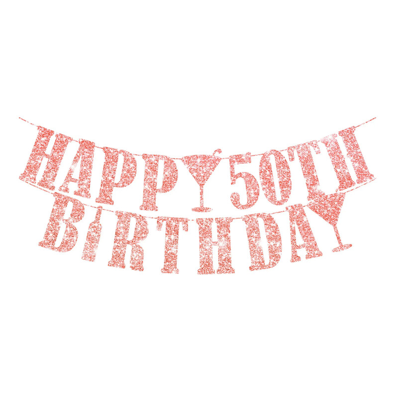 Csillogó rózsa arany szám 16/18/21/30/40/50/60/70/80 éves boldog születésnapi szalagfüzér születésnapi parti dekorációhoz