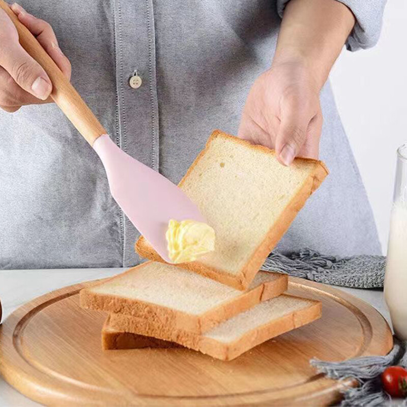 Silikoninis kreminis kepimo grandiklis Nelipnus sviesto mentelė pjaustytuvas Šokoladas glotnesnis karščiui atsparus virtuvės konditerijos įrankiai grandiklis